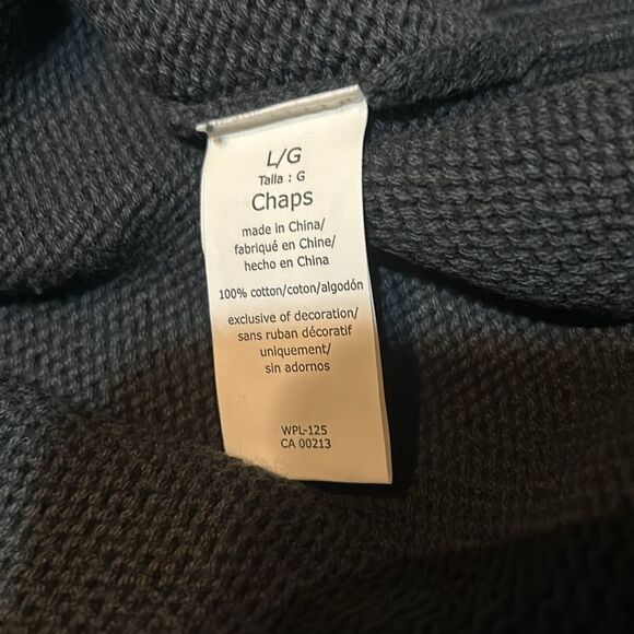 NWT Chaps Cotton Sweater L - Picture 3 of 6